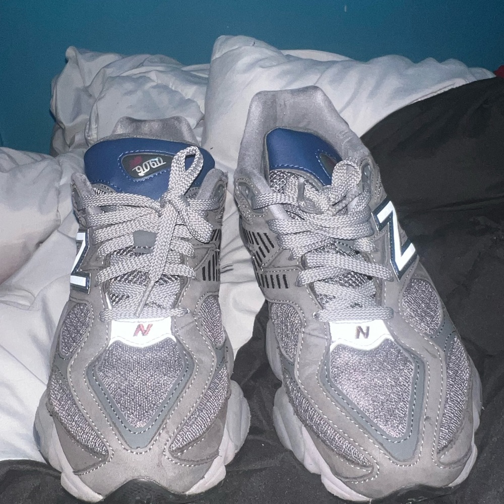 New Balance Silver and Blue Athletic Shoes 9060